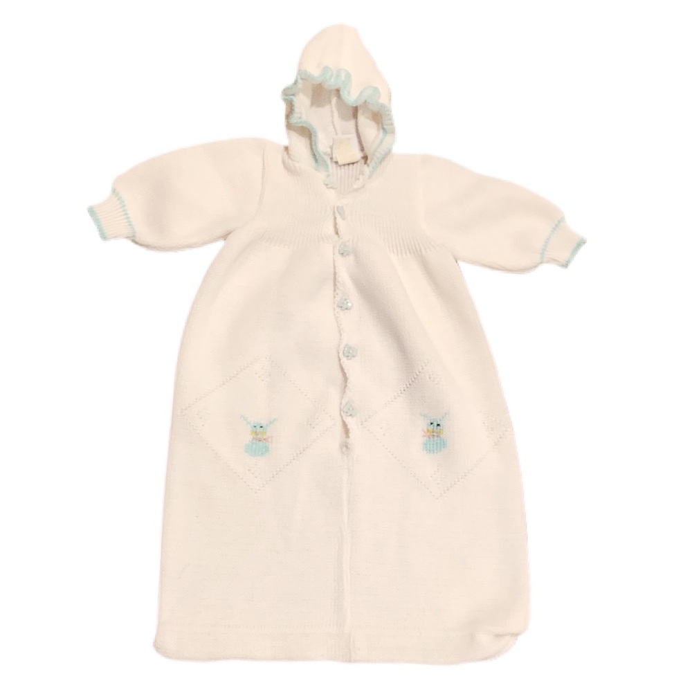 Knitted Easter christening gown 3/6 months